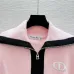  D-ior Women's  Cardigans  Zip - Up Style with Contrast Trims, Brand Emblem and Functional Pockets #A54858