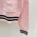  D-ior Women's  Cardigans  Zip - Up Style with Contrast Trims, Brand Emblem and Functional Pockets #A54858