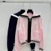  D-ior Women's  Cardigans  Zip - Up Style with Contrast Trims, Brand Emblem and Functional Pockets #A54858