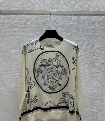 2026 Hermes Spring/Summer New Printed Merino Wool Crew Neck Knit Long Sleeve #A61213 2026 Hermes Spring/Summer New Printed Merino Wool Crew Neck Knit Long Sleeve #A61213