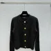 Balmain 2025 Women's Wool Sweater with Gold Buttons Sparkle Yarn  Crew Neck for Elegant Style #A54841