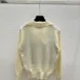 D-ior Ecru Cannage Knit Cropped Zip-Up Cardigan Timeless Luxury Piece #A54569
