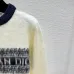 D-ior Women's Luxury Fluffy Knit Logo Sweater  Featuring Contrast Christian D-ior Signature Intarsia and Cozy Crew Neckline. #A56312