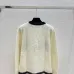 D-ior Women's Luxury Fluffy Knit Logo Sweater  Featuring Contrast Christian D-ior Signature Intarsia and Cozy Crew Neckline. #A56313