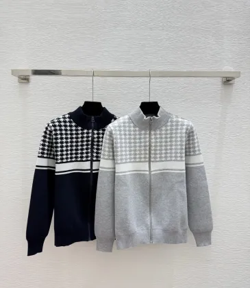 D-ior Women's Luxury Houndstooth Knit Zip-Up Jacket Sweater Featuring Elegant Mock Turtleneck and Sophisticated Wool Blend Texture #A56314 D-ior Women's Luxury Houndstooth Knit Zip-Up Jacket Sweater Featuring Elegant Mock Turtleneck and Sophisticated Wool Blend Texture #A56314