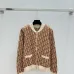 D-ior Women's Luxury Monogram Zip-Up Knit Bomber Jacket, Featuring Signature Oblique Jacquard and Two Convenient Front Pockets. #A56309