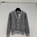 D-ior Women's Luxury Monogram Zip-Up Knit Bomber Jacket, Featuring Signature Oblique Jacquard and Two Convenient Front Pockets. #A56310