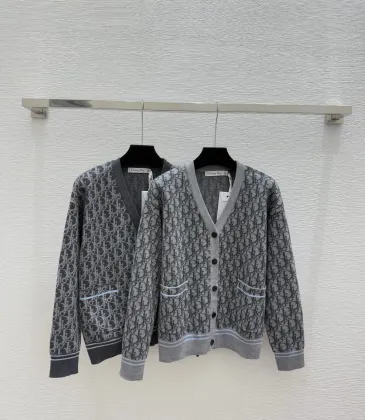 D-ior Women's Luxury Monogram Zip-Up Knit Bomber Jacket, Featuring Signature Oblique Jacquard and Two Convenient Front Pockets. #A56310 D-ior Women's Luxury Monogram Zip-Up Knit Bomber Jacket, Featuring Signature Oblique Jacquard and Two Convenient Front Pockets. #A56310