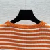 D-ior Women's Striped Crewneck Knit Sweater with Star and Logo #A54829