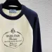 Prada Early Fall New Arrival Color-Block Logo Crew Neck Knit Long-Sleeve Top #B68313