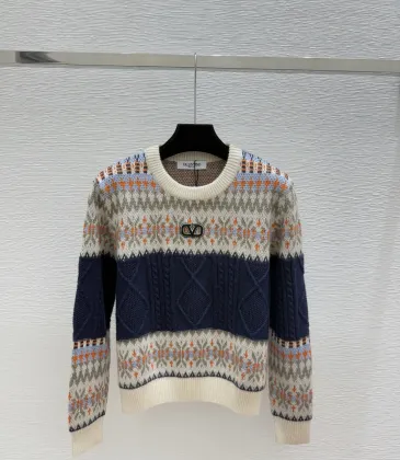 Valentino Women's Knitted Sweater Fair Isle Pattern with Signature VLogo and Cable  Knit Detail for Luxury Seekers #A56286