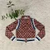 LV Chic Monogram Print Cropped Baseball Jacket #A62499