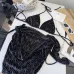YSL New Style Bikini Swimsuit Corduroy Fabric Two-Piece Set #B68517