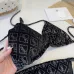 YSL New Style Bikini Swimsuit Corduroy Fabric Two-Piece Set #B68517