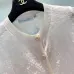 Dior Monogram Knit Short Sleeve Crew Neck Blouse #A63664