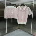 Casablanca Style Knit Polo Top &amp; Skirt Set, S-XL #A63518