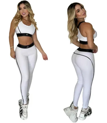 new fashion alo yoga sports vest pants running fitness waist-tightening women's clothing two-piece set #A47864 new fashion alo yoga sports vest pants running fitness waist-tightening women's clothing two-piece set #A47864